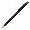 Ручка Touch Tip Gold алюминиевая шариковая, темно-зеленая с логотипом в Нефтекамске заказать по выгодной цене в кибермаркете AvroraStore