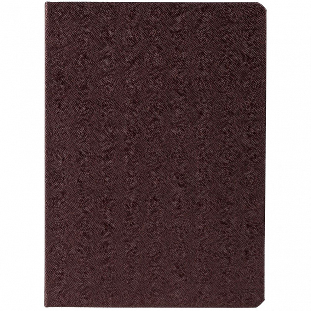 Ежедневник Saffian, недатированный, коричневый с логотипом в Нефтекамске заказать по выгодной цене в кибермаркете AvroraStore