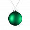 Елочный шар Finery Matt, 8 см, матовый зеленый с логотипом в Нефтекамске заказать по выгодной цене в кибермаркете AvroraStore