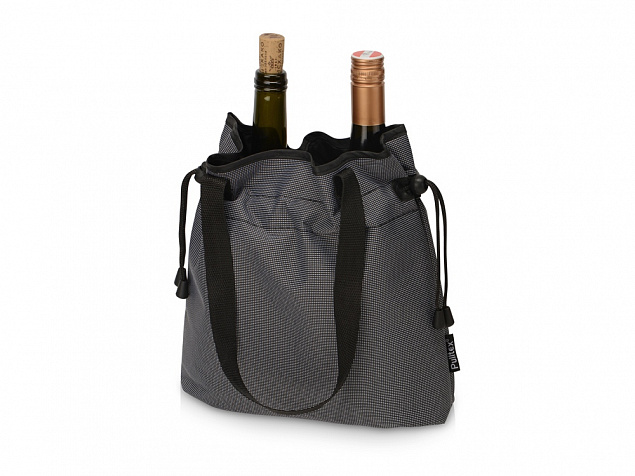 PWC COOLER BAG TO GO 2 BOTTLE/Охладитель для вина, для 2 бутылок. С ручками с логотипом в Нефтекамске заказать по выгодной цене в кибермаркете AvroraStore