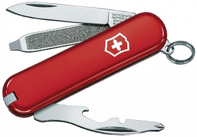 Нож-брелок Rally 58, красный с логотипом в Нефтекамске заказать по выгодной цене в кибермаркете AvroraStore
