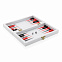 Набор настольных игр 3-в-1 в деревянной коробке FSC® с логотипом в Нефтекамске заказать по выгодной цене в кибермаркете AvroraStore