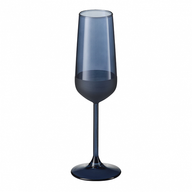 Бокал для шампанского, Sapphire, 195 ml, синий с логотипом в Нефтекамске заказать по выгодной цене в кибермаркете AvroraStore