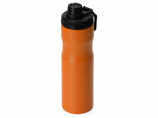 Бутылка для воды Supply Waterline, нерж сталь, 850 мл, оранжевый/черный с логотипом в Нефтекамске заказать по выгодной цене в кибермаркете AvroraStore