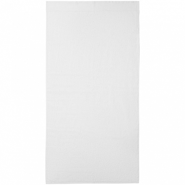 Полотенце Odelle, большое, белое с логотипом в Нефтекамске заказать по выгодной цене в кибермаркете AvroraStore