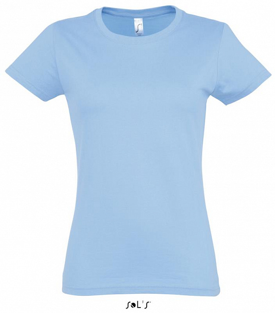 Фуфайка (футболка) IMPERIAL женская,Голубой L с логотипом в Нефтекамске заказать по выгодной цене в кибермаркете AvroraStore