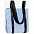 Шопер Clarity с голубым органайзером, прозрачный с логотипом в Нефтекамске заказать по выгодной цене в кибермаркете AvroraStore