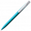 Ручка шариковая Pin Silver, голубая с логотипом в Нефтекамске заказать по выгодной цене в кибермаркете AvroraStore