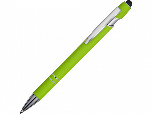Ручка-стилус металлическая шариковая Sway soft-touch с логотипом в Нефтекамске заказать по выгодной цене в кибермаркете AvroraStore