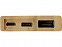 Внешний аккумулятор из бамбука «Bamboo», 5000 mAh с логотипом в Нефтекамске заказать по выгодной цене в кибермаркете AvroraStore