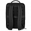 Рюкзак для ноутбука Santiago Slim с кожаной отделкой, черный с логотипом в Нефтекамске заказать по выгодной цене в кибермаркете AvroraStore