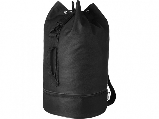Idaho, спортивная сумка из переработанного PET-пластика, черный с логотипом в Нефтекамске заказать по выгодной цене в кибермаркете AvroraStore