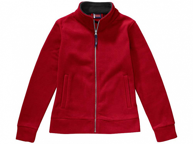 Куртка флисовая Nashville женская, красный/пепельно-серый с логотипом в Нефтекамске заказать по выгодной цене в кибермаркете AvroraStore