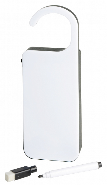 Светодиодная дверная вешалка, черный, белый с логотипом в Нефтекамске заказать по выгодной цене в кибермаркете AvroraStore
