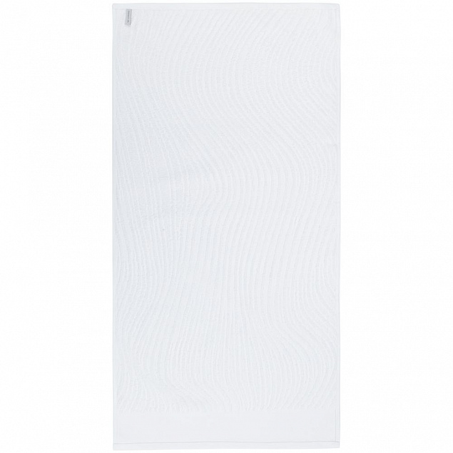 Полотенце New Wave, среднее, белое с логотипом в Нефтекамске заказать по выгодной цене в кибермаркете AvroraStore