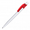 Шариковая ручка Easy, красная/белая с логотипом в Нефтекамске заказать по выгодной цене в кибермаркете AvroraStore