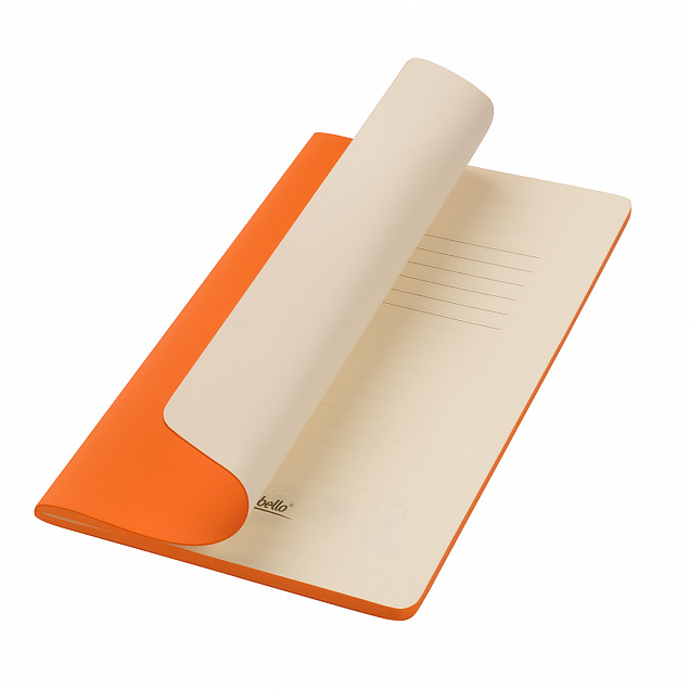 Блокнот Portobello Notebook Trend, Alpha slim, оранжевый с логотипом в Нефтекамске заказать по выгодной цене в кибермаркете AvroraStore