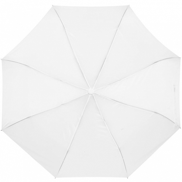 Складной зонт Tomas, белый с логотипом в Нефтекамске заказать по выгодной цене в кибермаркете AvroraStore