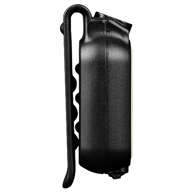 Фонарик на клипсе E-Lite, черный с логотипом в Нефтекамске заказать по выгодной цене в кибермаркете AvroraStore