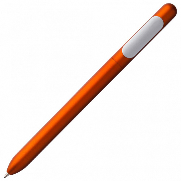 Ручка шариковая Slider Silver, оранжевая с логотипом в Нефтекамске заказать по выгодной цене в кибермаркете AvroraStore