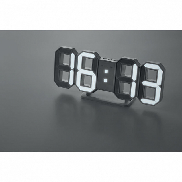 Часы LED с адаптером с логотипом в Нефтекамске заказать по выгодной цене в кибермаркете AvroraStore