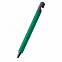 N5 soft,  ручка шариковая, зеленый/черный, пластик,soft-touch, подставка для смартфона с логотипом в Нефтекамске заказать по выгодной цене в кибермаркете AvroraStore