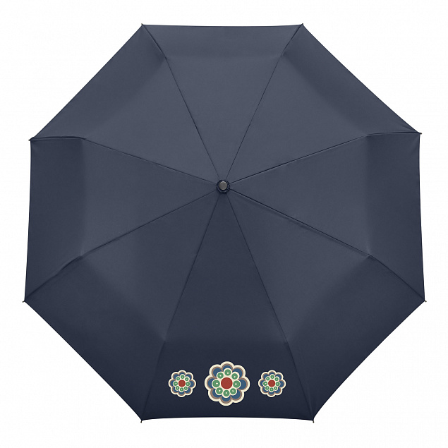 Зонт складной  Nord, синий с логотипом в Нефтекамске заказать по выгодной цене в кибермаркете AvroraStore