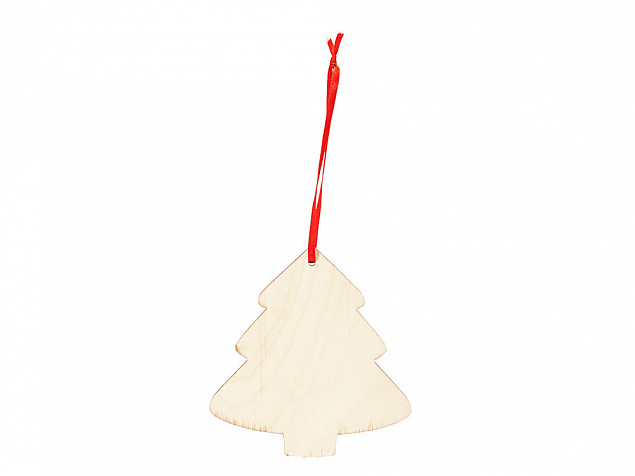Деревянное новогоднее украшение JINGLE, елка с логотипом в Нефтекамске заказать по выгодной цене в кибермаркете AvroraStore
