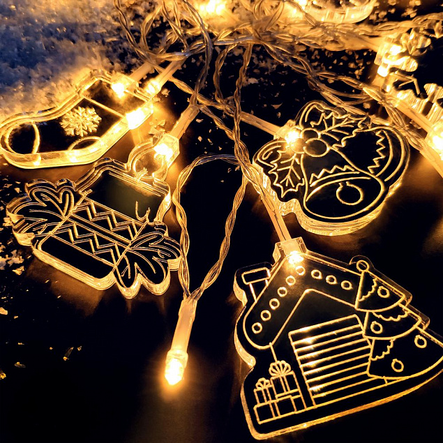 Светодиодная гирлянда «Новогодняя история» с логотипом в Нефтекамске заказать по выгодной цене в кибермаркете AvroraStore
