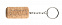Брелок с пробкой с логотипом в Нефтекамске заказать по выгодной цене в кибермаркете AvroraStore
