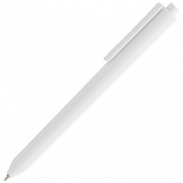 Ручка шариковая Pigra P03 Mat, белая с логотипом в Нефтекамске заказать по выгодной цене в кибермаркете AvroraStore