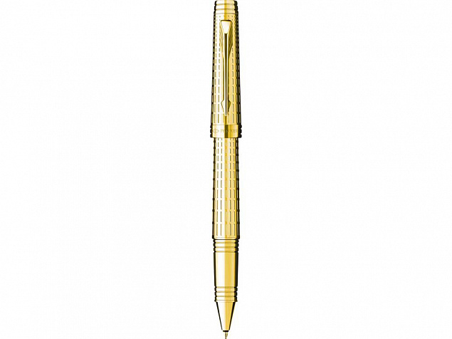 Ручка Паркер роллер Premier "Deluxe GT Graduated Chiselling" с логотипом в Нефтекамске заказать по выгодной цене в кибермаркете AvroraStore