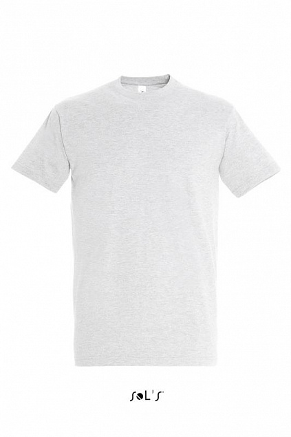 Фуфайка (футболка) IMPERIAL мужская,Светлый меланж 3XL с логотипом в Нефтекамске заказать по выгодной цене в кибермаркете AvroraStore