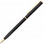 Ручка шариковая Hotel Gold, ver.2, черная с логотипом в Нефтекамске заказать по выгодной цене в кибермаркете AvroraStore