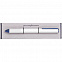 Ручка шариковая PF One, серебристая с синим с логотипом в Нефтекамске заказать по выгодной цене в кибермаркете AvroraStore