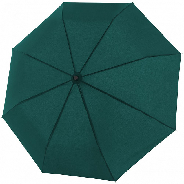Складной зонт Fiber Magic Superstrong, зеленый с логотипом в Нефтекамске заказать по выгодной цене в кибермаркете AvroraStore