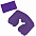 Подушка надувная дорожная в футляре; фуксия; 43,5х27,5 см; твил; шелкография с логотипом в Нефтекамске заказать по выгодной цене в кибермаркете AvroraStore