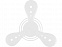 Летающий диск Фрисби, белый с логотипом в Нефтекамске заказать по выгодной цене в кибермаркете AvroraStore