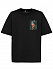 Футболка оверсайз «Мужчина с жемчужной сережкой», черная с логотипом в Нефтекамске заказать по выгодной цене в кибермаркете AvroraStore