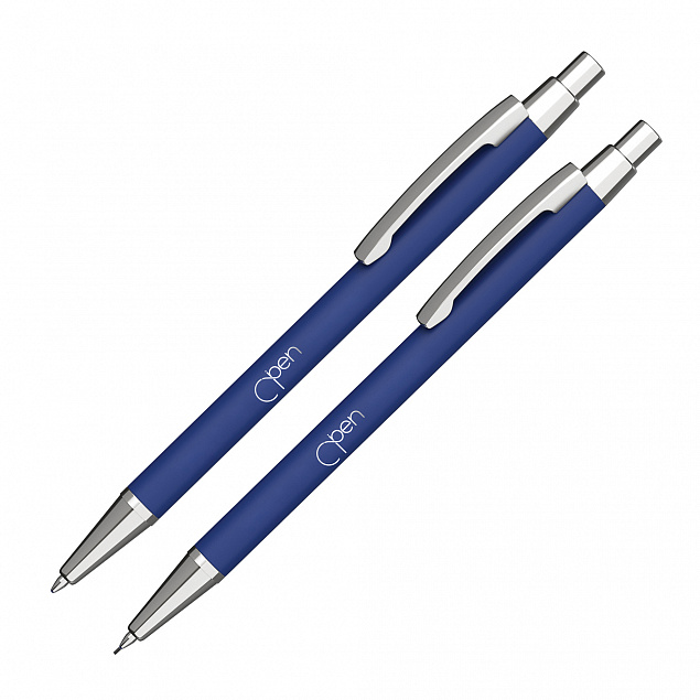 Набор "Ray" (ручка+карандаш), покрытие soft touch с логотипом в Нефтекамске заказать по выгодной цене в кибермаркете AvroraStore