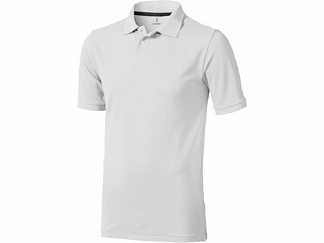 Рубашка поло Calgary мужская, белый с логотипом в Нефтекамске заказать по выгодной цене в кибермаркете AvroraStore