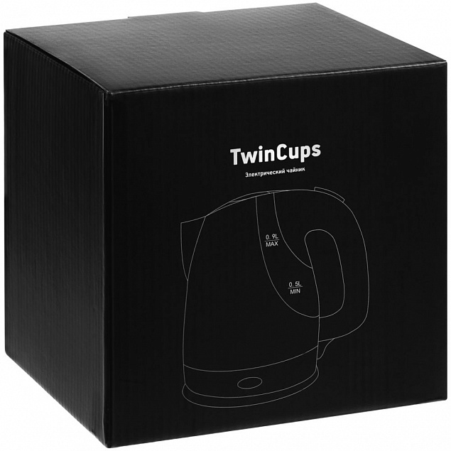Электрический чайник TwinCups, белый с логотипом в Нефтекамске заказать по выгодной цене в кибермаркете AvroraStore