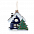 Ёлочная игрушка Домик (белый) с логотипом в Нефтекамске заказать по выгодной цене в кибермаркете AvroraStore