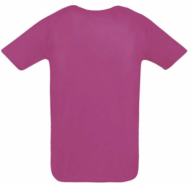 Футболка унисекс SPORTY 140, розовый неон с логотипом в Нефтекамске заказать по выгодной цене в кибермаркете AvroraStore