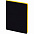 Ежедневник Slip, недатированный, черный с желтым с логотипом в Нефтекамске заказать по выгодной цене в кибермаркете AvroraStore