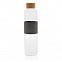 Бутылка Impact из боросиликатного стекла с бамбуковой крышкой, 750 мл с логотипом в Нефтекамске заказать по выгодной цене в кибермаркете AvroraStore