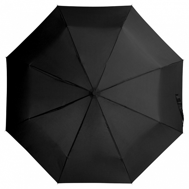 Зонт складной Basic, черный с логотипом в Нефтекамске заказать по выгодной цене в кибермаркете AvroraStore