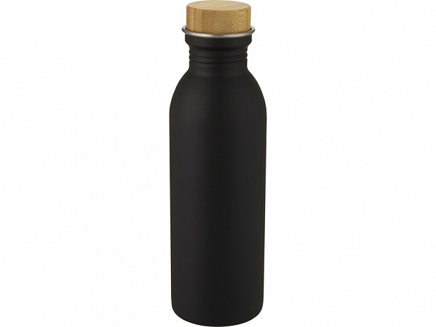 Kalix, спортивная бутылка из нержавеющей стали объемом 650 мл, черный с логотипом в Нефтекамске заказать по выгодной цене в кибермаркете AvroraStore