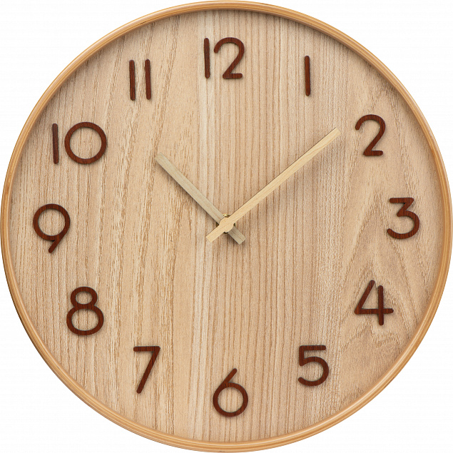 Настенные деревянные часы с логотипом в Нефтекамске заказать по выгодной цене в кибермаркете AvroraStore