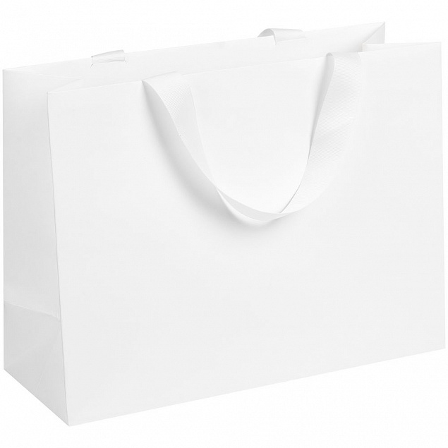 Пакет бумажный Manilla M, белый с логотипом в Нефтекамске заказать по выгодной цене в кибермаркете AvroraStore